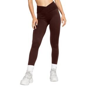 POPFLEX Crisscross Hourglass Seamless Legging French Roast/Brown - Small 27"
